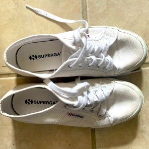 Superga white sneakers